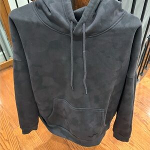 Lazy pants, camo Black Hoodie